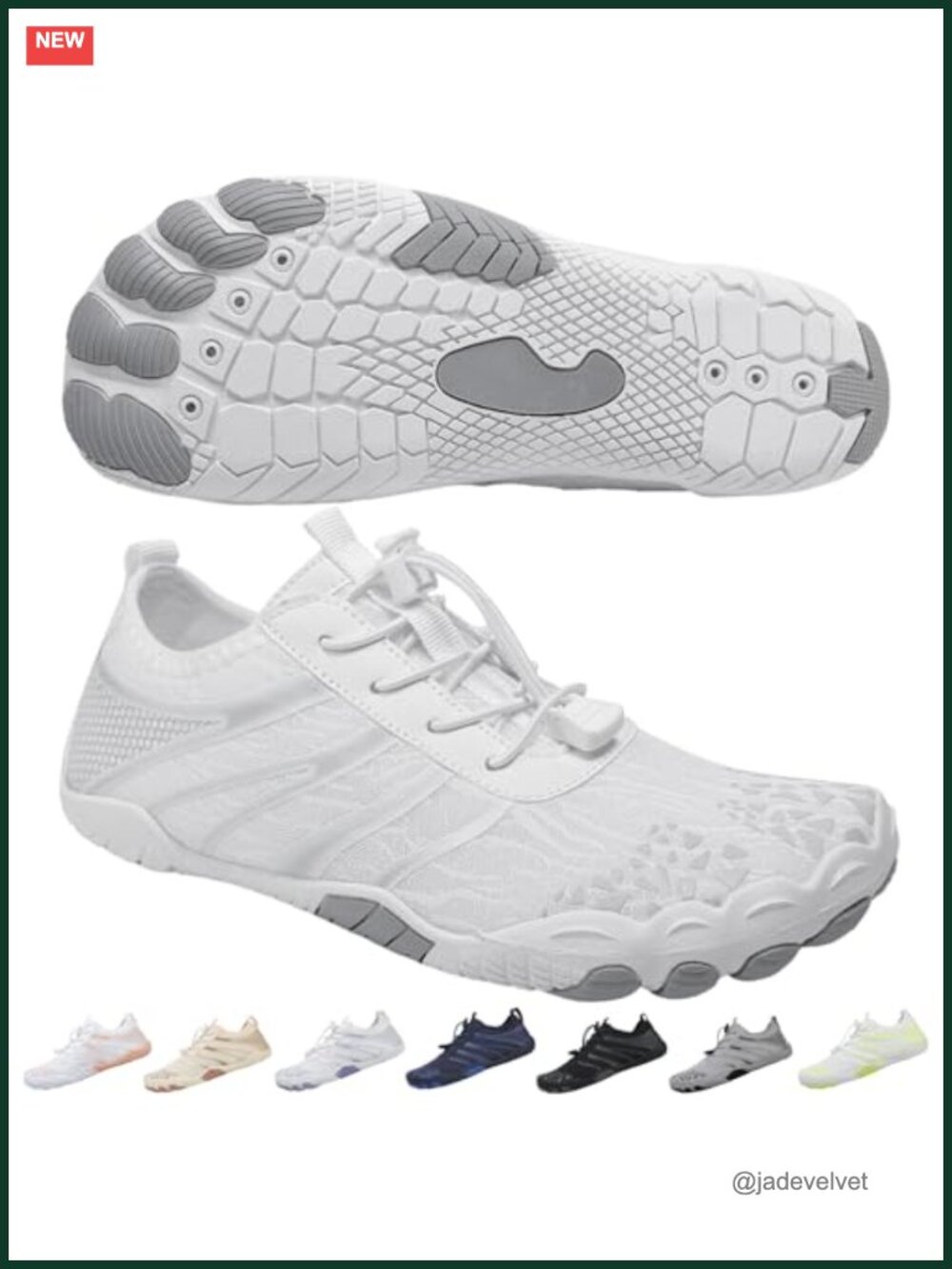 Barefoot Athletic Shoes for Men Women Wide Toe Waterproof Hiking Water Shoes